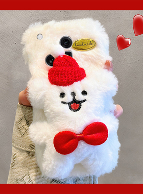 适用oppofindx8手机壳k12plus新年findx8pro红色x8ultra立体x6pro玉桂狗k12x秋冬k11毛绒k10/x7真我realmex50