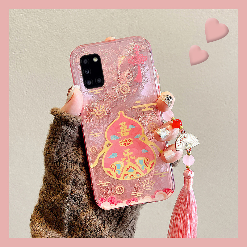 手机壳硅胶新年喜庆中国风葫芦带流苏