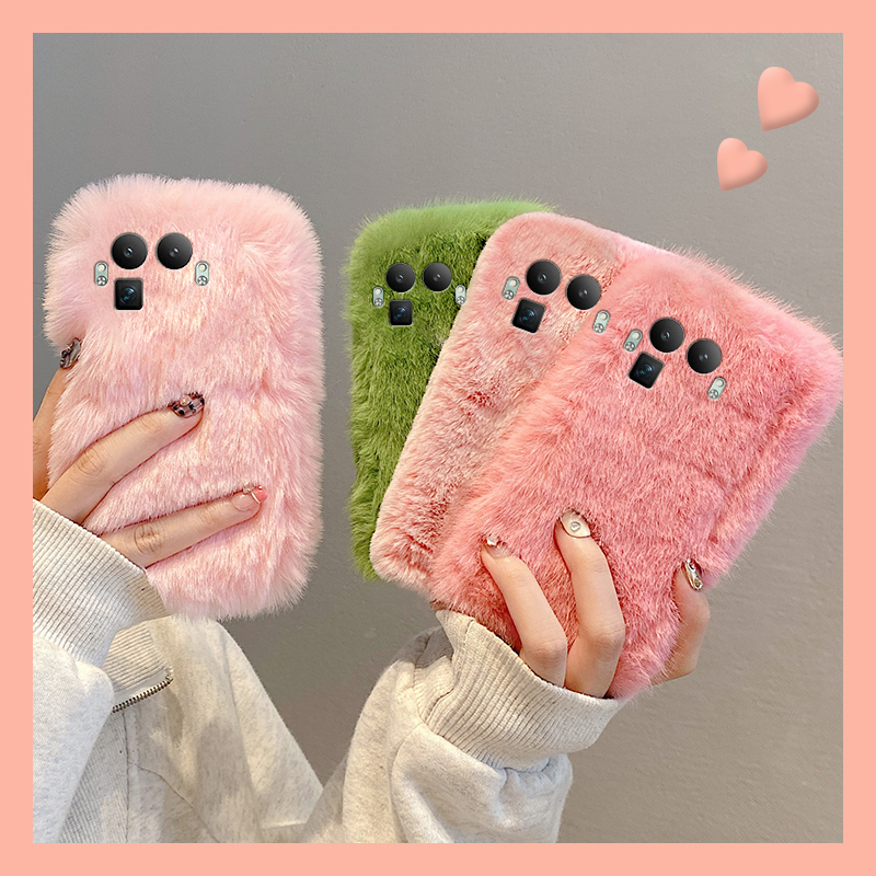 毛绒兔毛适用oppo真我gt8手机壳gt8pro秋冬简约por纯色realme毛茸茸0ppo冬天保暖毛毛绒毛新款全包防摔保护套