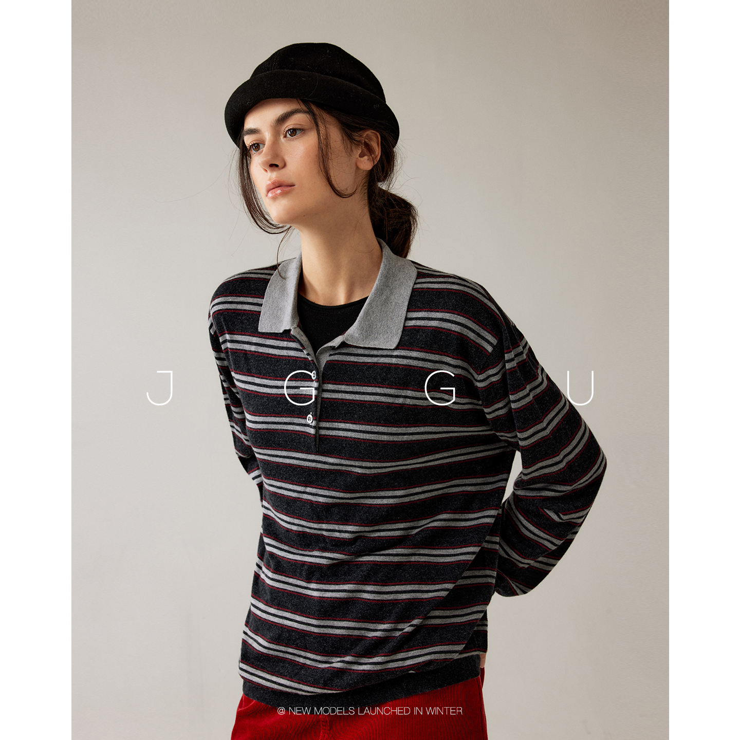 晶咕黑标JGGU【拉夫海岸】甄选46支桑蚕丝羊毛半精纺纱线针织衫女