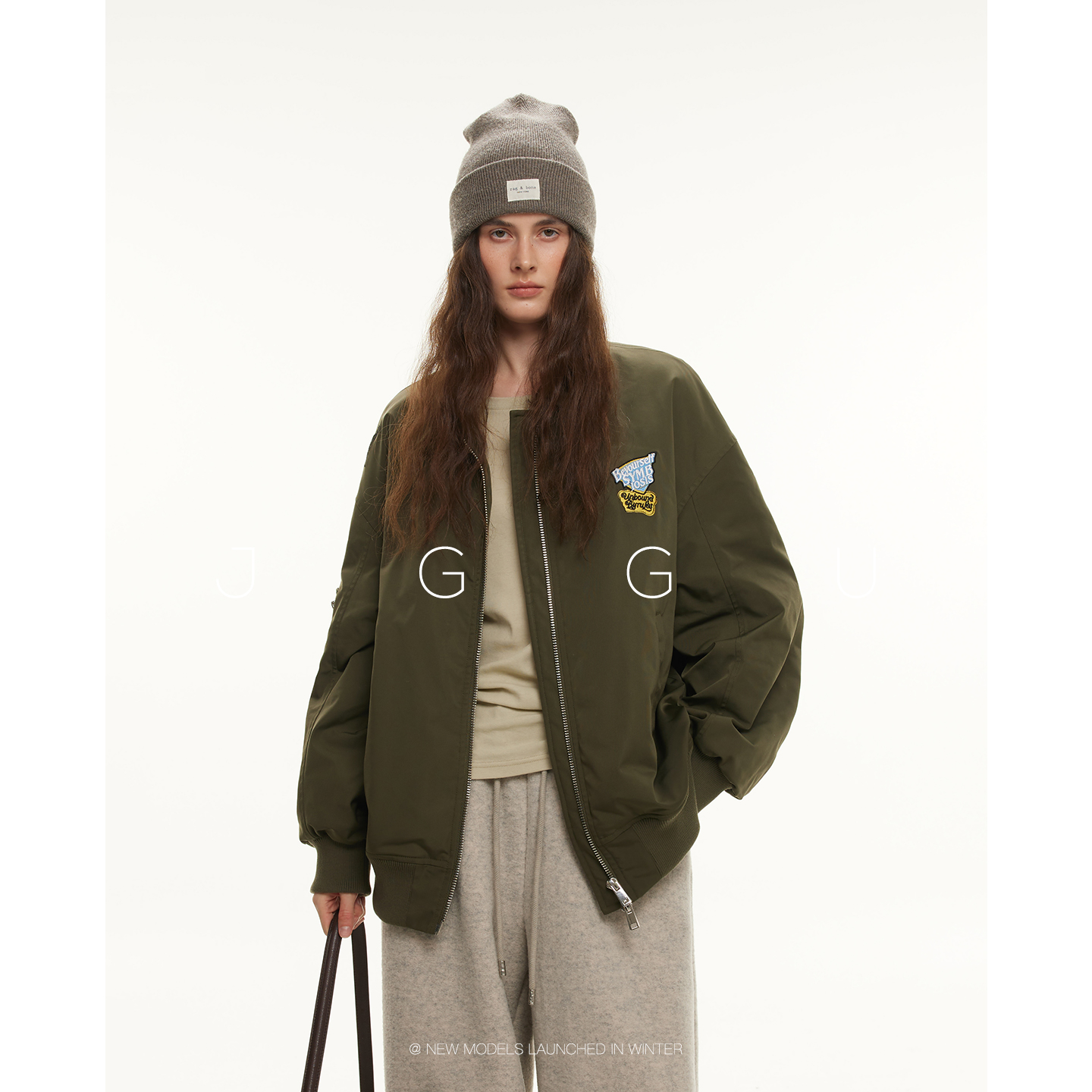 晶咕黑标JGGU 12/1晚8点NEW【飞行日记】美式感复古飞行夹克外套