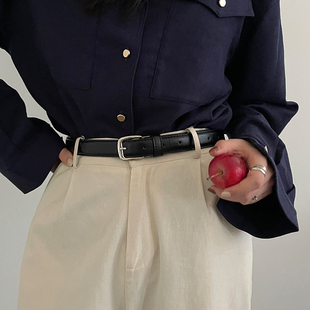 带 ins风高级感休闲百搭简约皮带配牛仔裤 腰带女2026新款 学生韩版