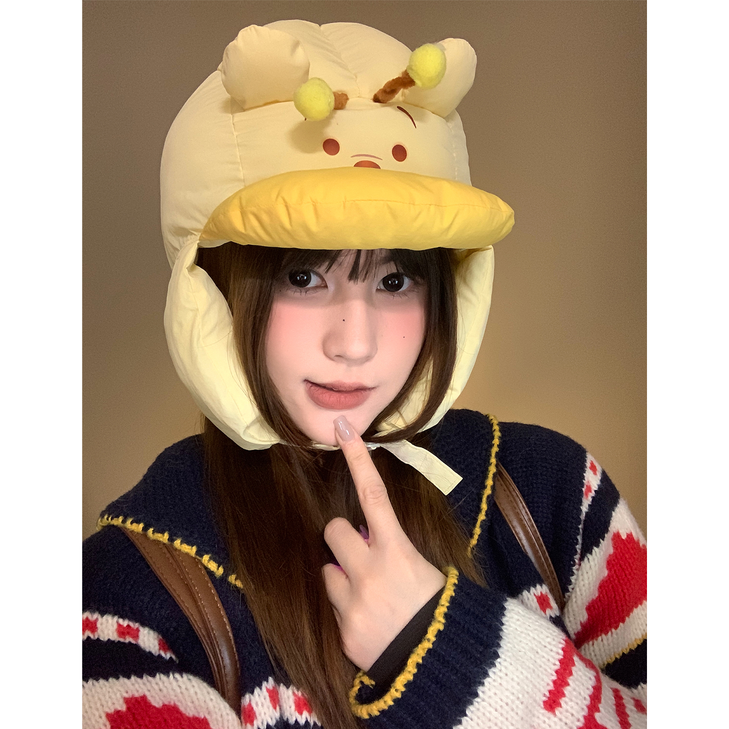 迪士尼系列可爱维尼小熊雷锋帽