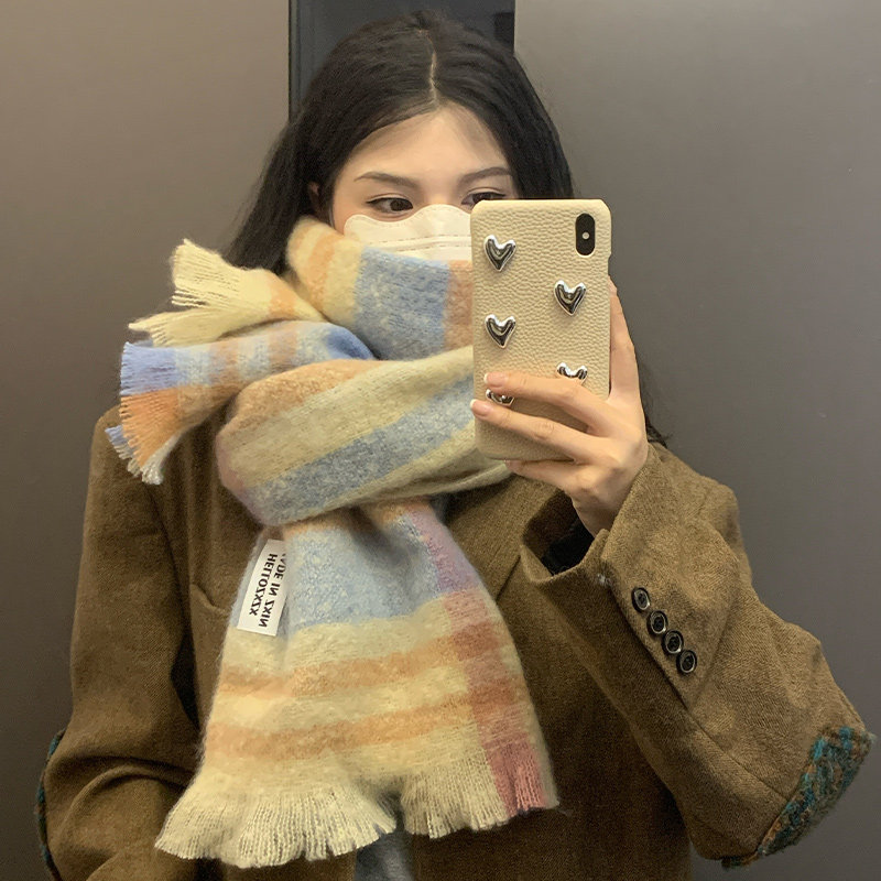 甜美氛围感围脖显白百搭