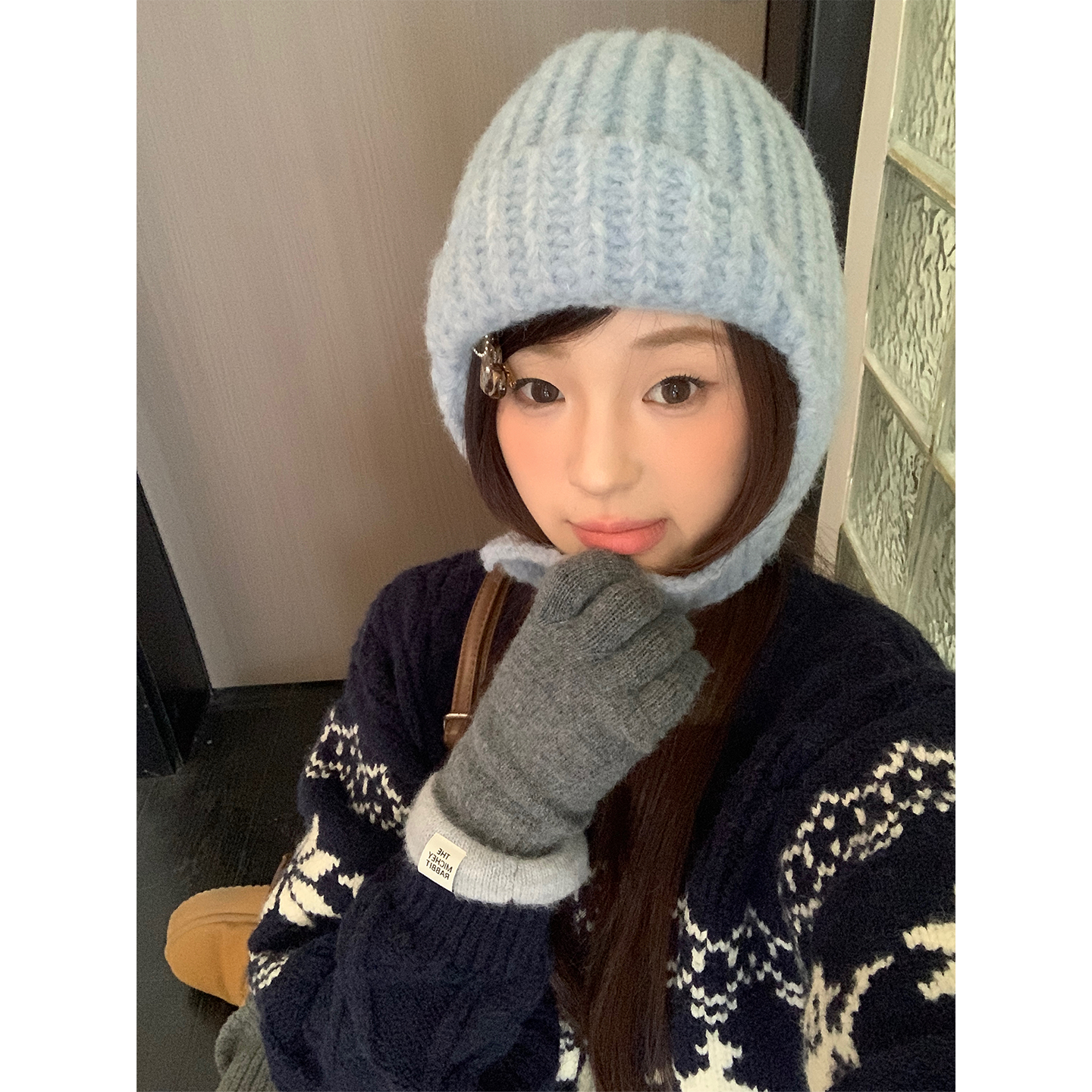 韩系手工针织保暖护耳帽女秋冬简约包头防寒显脸小防寒滑雪毛线帽,服饰配件/皮带/帽子/围巾,帽子,淘宝优惠券,粉丝福利购,淘宝优惠卷