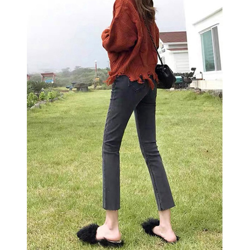 叶子风铃直筒裤长裤高腰