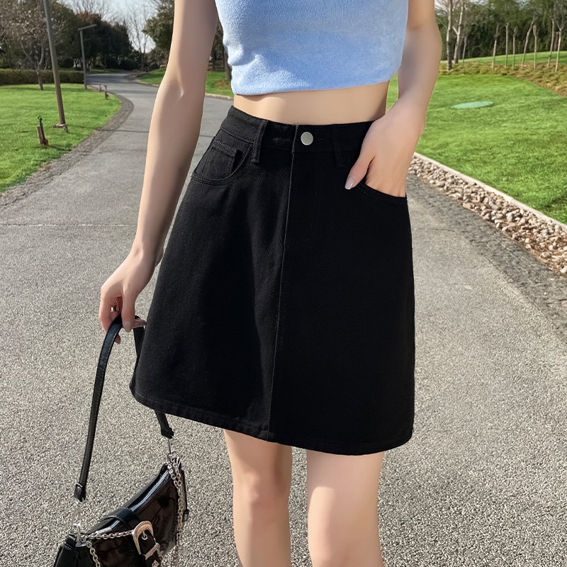 有内衬防走光牛仔短裙赠送运费险