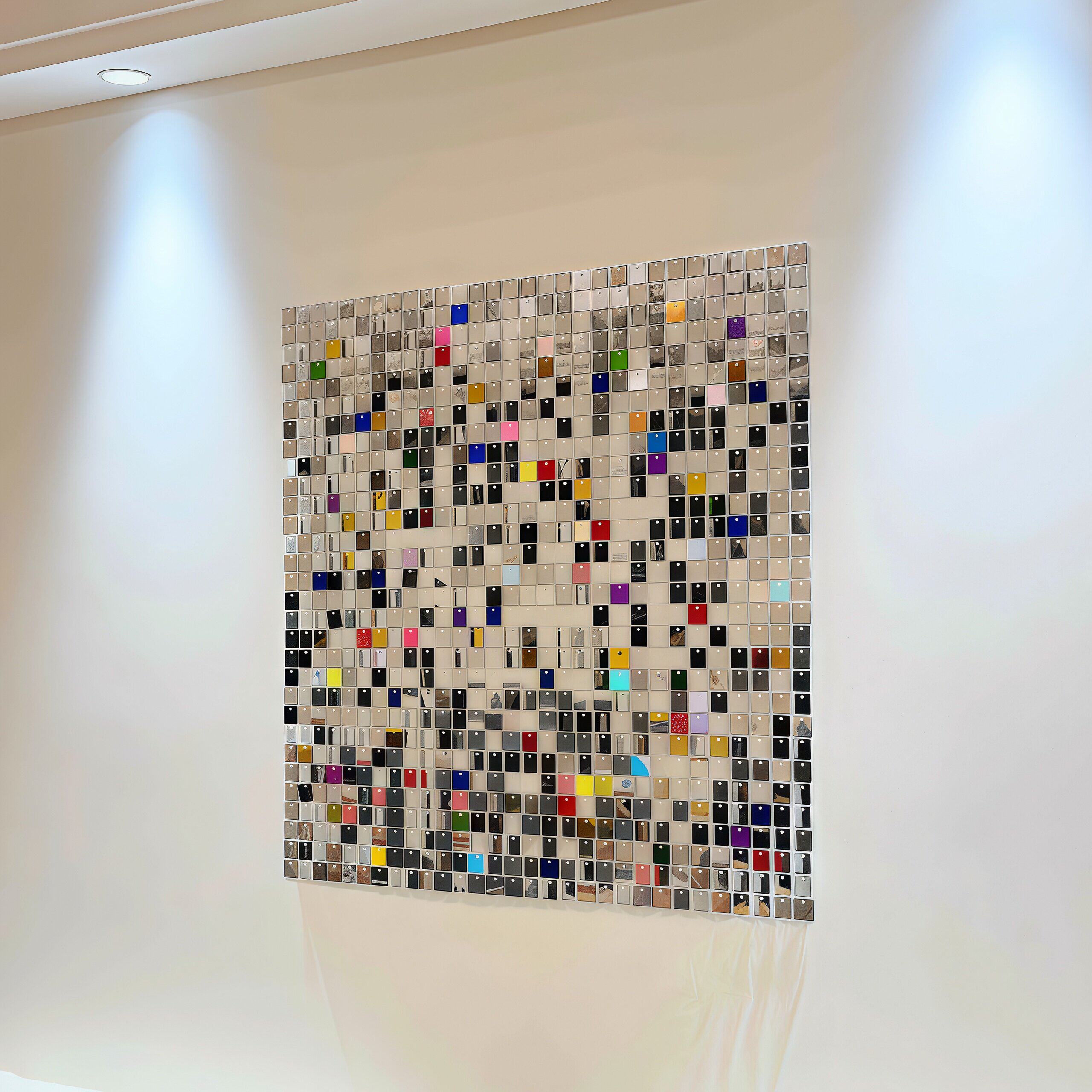 ins风风动板客厅创意装饰画大白墙面遮丑装饰中古风小众亮片挂画