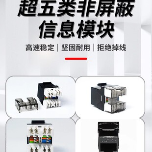 奥亿普过福禄克网络模块电脑网线插座磷青铜镀镍镀金（不含面板）