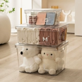 Прозрачный пластиковый ящик для хранения, игрушка, настольная коробка для хранения, увеличенная толщина