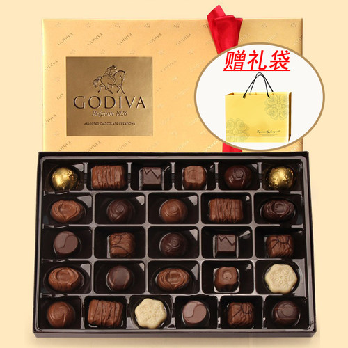 现货GODIVA歌帝梵巧克力礼盒装混合口味生日节日送男女友礼物七夕