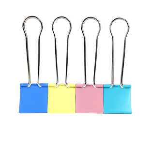 特大号彩色长尾夹60mm会计凭证装订夹子加大号燕尾夹凤尾夹鱼尾夹蝴蝶夹财务装订固定夹多功能票据夹辅助夹