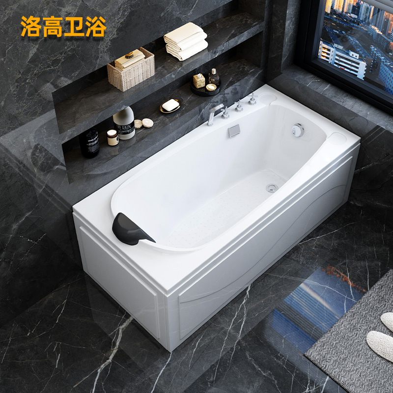 洛高浴缸家用成人小戶型亞克力網(wǎng)紅獨立式網(wǎng)紅矮浴盆