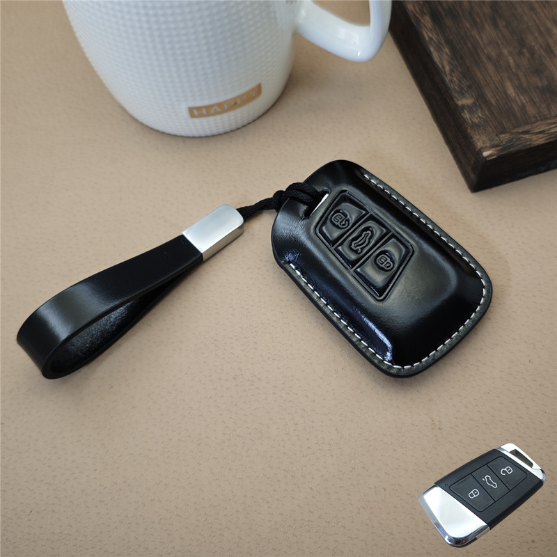 适用于大众迈腾帕萨特b8真皮钥匙套钥匙扣钥匙包高档专用新款男女