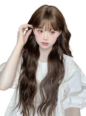 一口喵【乖甜宝贝】假发女日常韩系长卷自然逼真刘海lolita全头套
