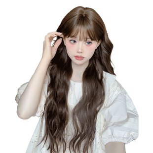 一口喵【乖甜宝贝】假发女日常韩系长卷自然逼真刘海lolita全头套