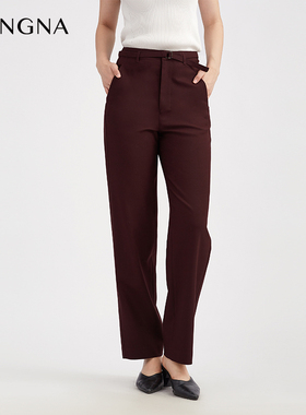 【商场同款】阿菁娜秋季新款西装香蕉裤女士休闲裤A30Q110076