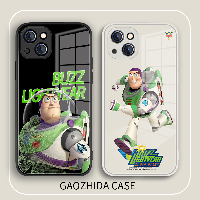 适用苹果iPhone玻璃卡通可爱情侣