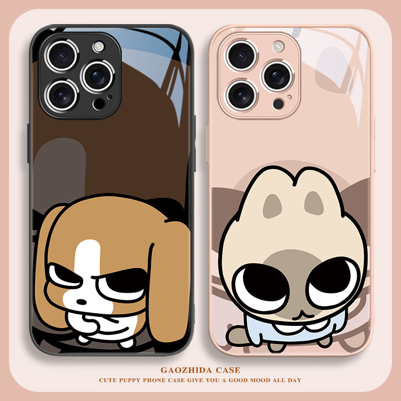 适用苹果机壳比格多栋暹罗猫情侣