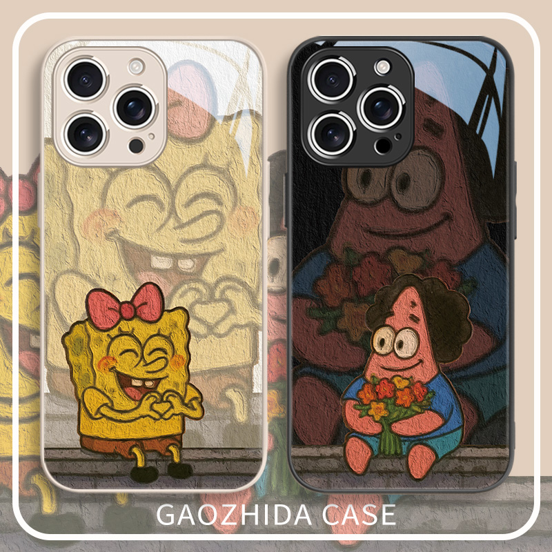 适用苹果手机壳海绵宝宝派大星