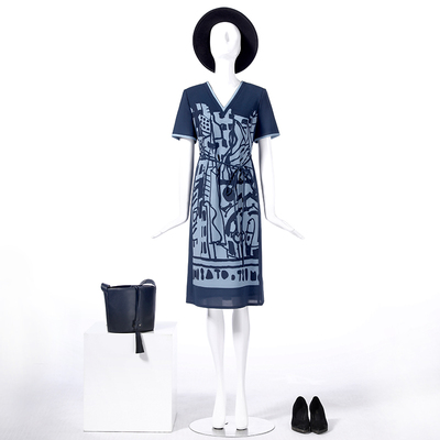 个性印花连衣裙时尚百搭靓诺