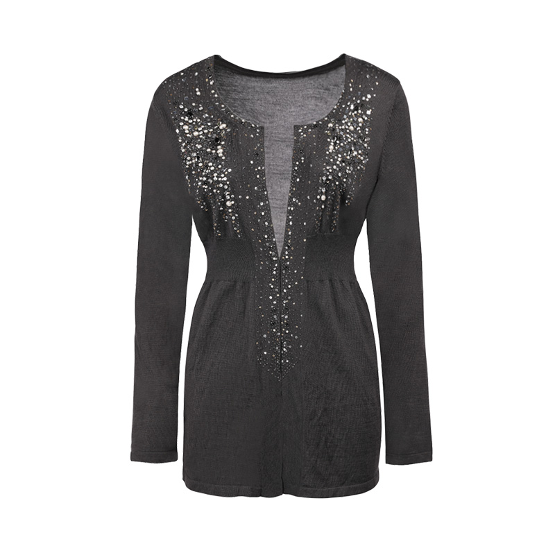 靓诺灰色毛衫LC11148A