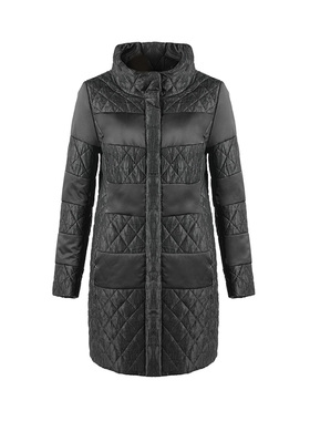 靓诺机理褶领棉服LM15423A