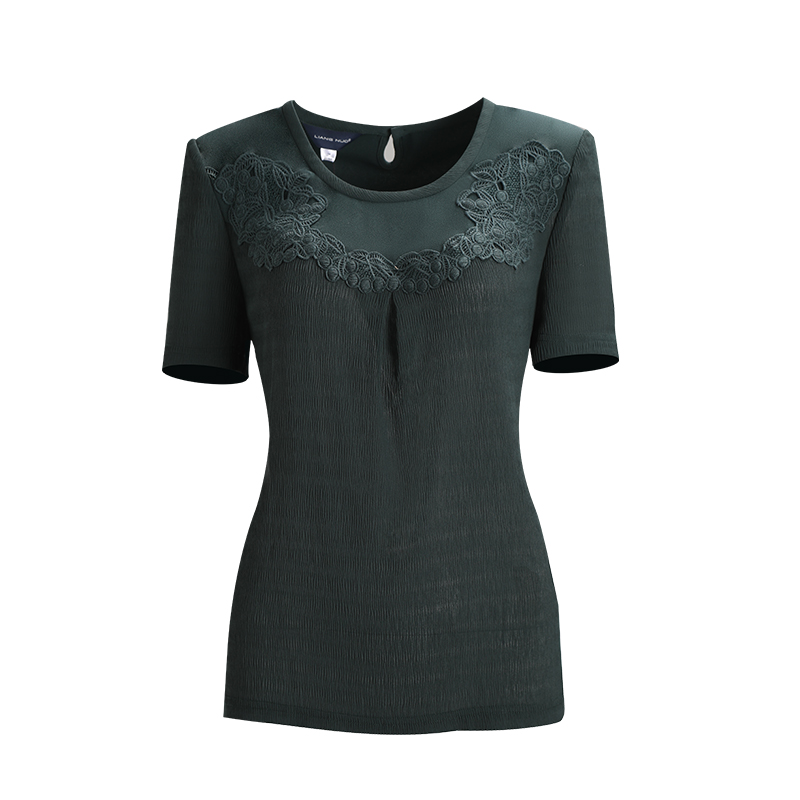 靓诺绿色葡萄花边lt18203a