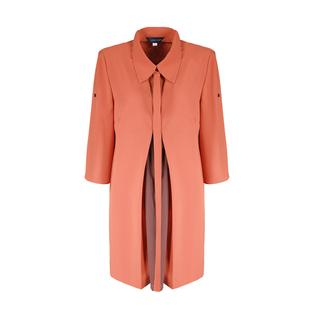 靓诺门襟拼色大衬衫 LC15150A