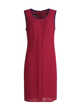 靓诺玫红色背心裙LL21158A