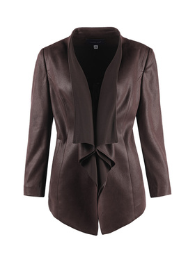 靓诺靓诺咖色鹿皮外披LS14579A