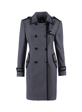 LIANGNUO靓诺拼色风衣LF14695A