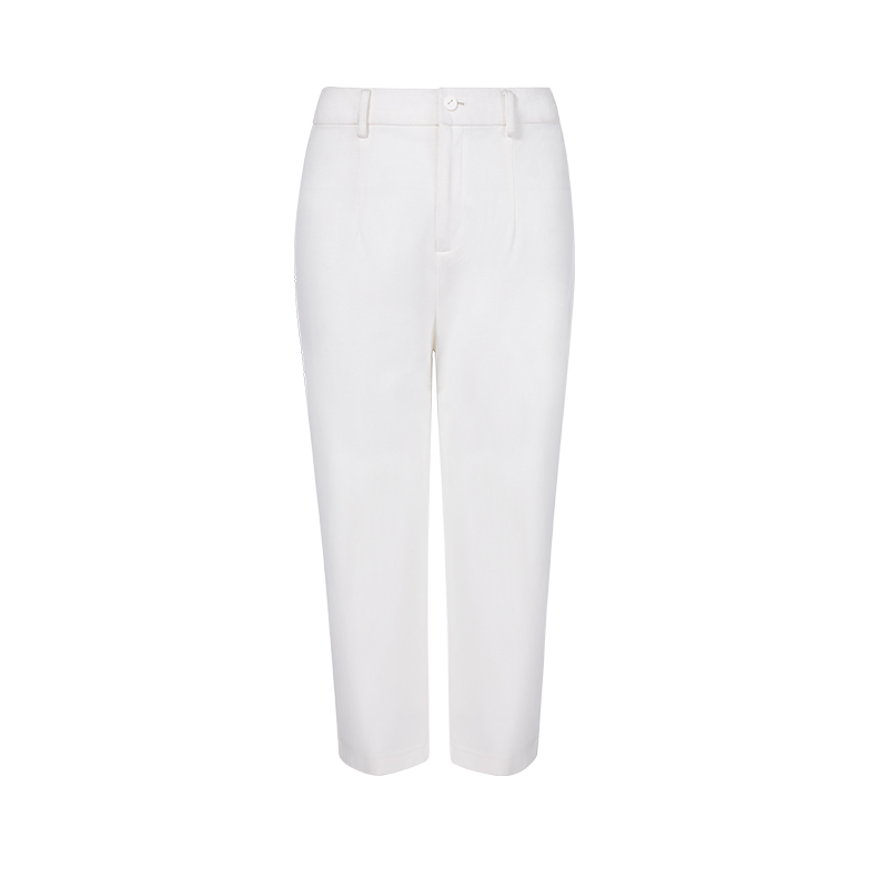 白色休闲七分裤LK16298B