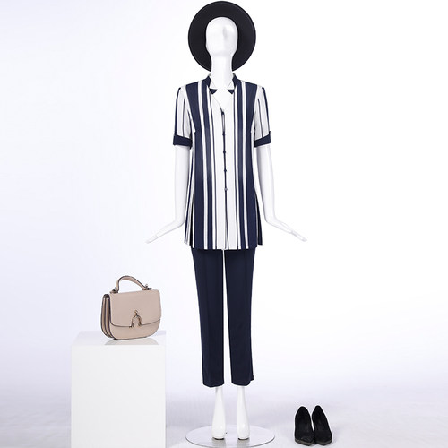 潮流精品，品质保证衬衫靓诺白条