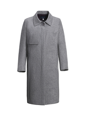 LIANGNUO靓诺灰色空气层风衣LF17138A