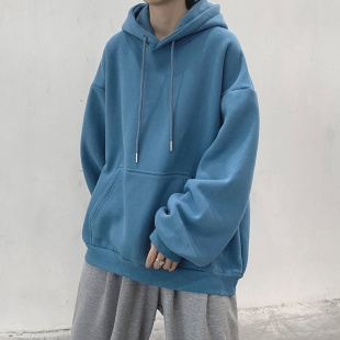 捡漏外贸出口秋冬卫衣男款大码带帽衣服时尚百搭美式休闲男装