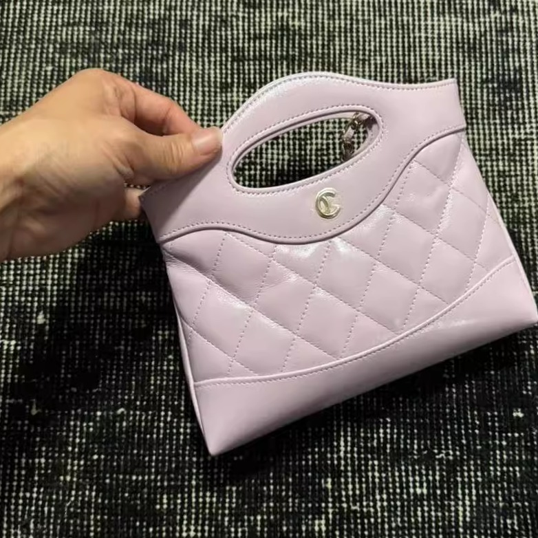 塔尖定制 小香风25B新款星星LP小Logo饭盒包牛皮手柄链条包1101