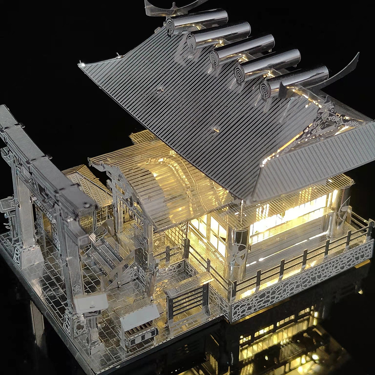 良愿神社 3d金属拼图diy手工立体拼图拼装玩具益智玩具创意礼物