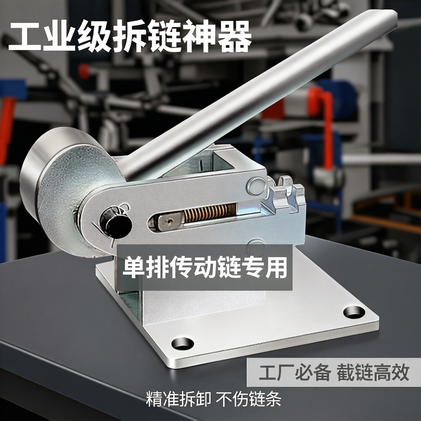 工业链条台式拆链器单排传动链拆卸专用工具工厂必备截链神器