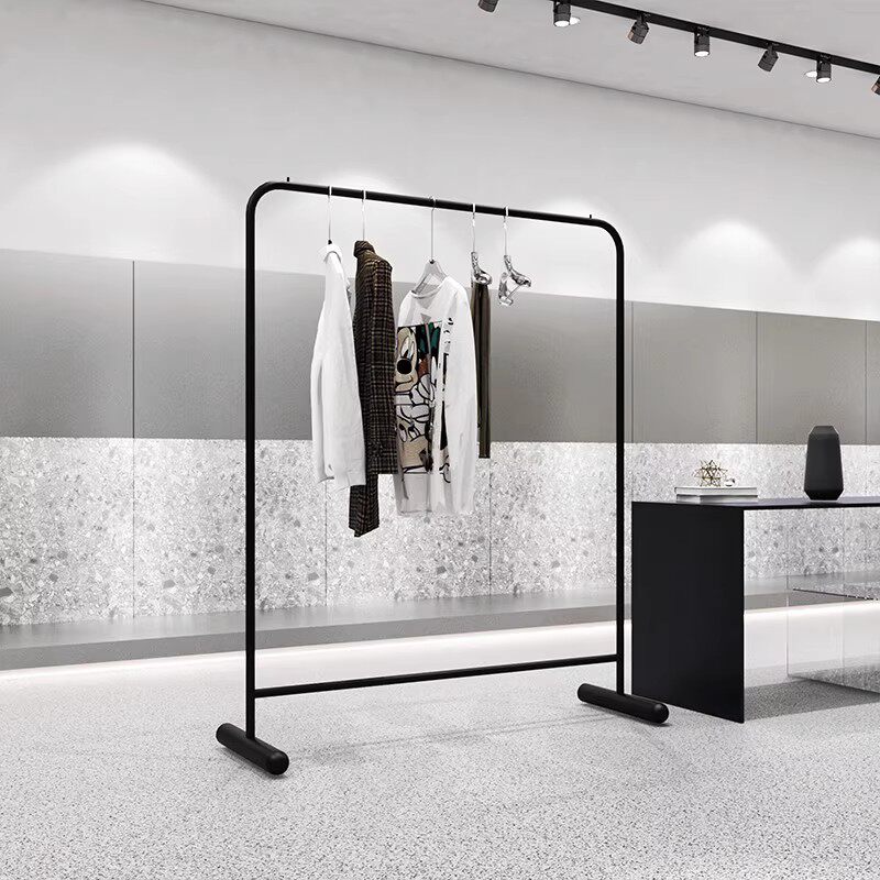 服装店展示挂衣架落地黑色加厚款