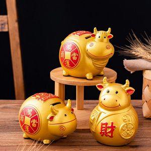 不可取新款钱罐不出可存大码礼物储蓄罐存钱罐牛储钱储存罐零钱