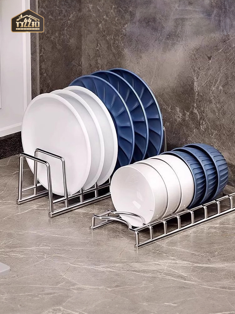 碗碟收纳架碗架橱柜内置单层简易碗盘沥水架厨房放碗盘子置物架