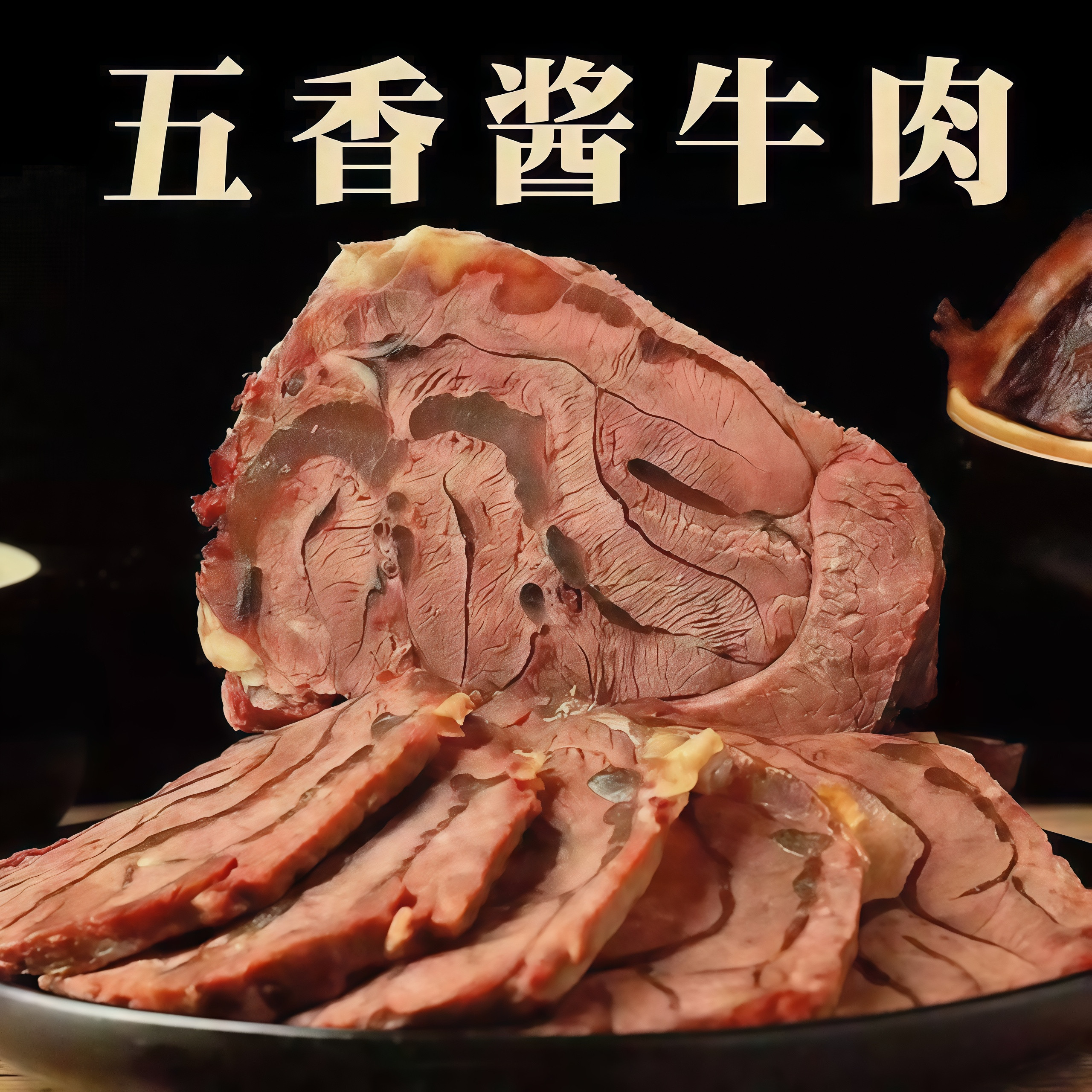 正宗卤味酱牛肉250g袋装开袋即食五香牛肉熟食凉菜健康低脂下酒菜