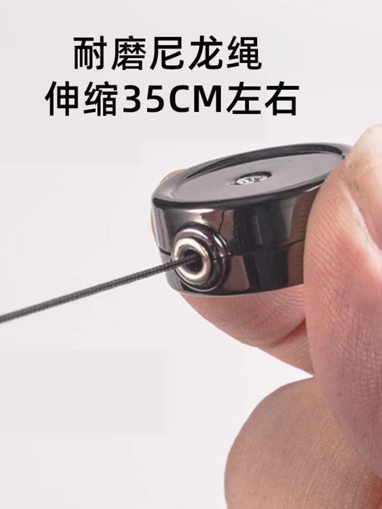 高颜值小清新迷你伸缩钥匙扣易拉扣证件挂扣环防丢防盗钥匙链