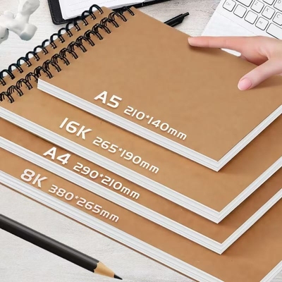 素描本美术生专用图画本速写纸绘画本加厚水彩本画画空白纸小学生A4/8K/A516开手绘学生儿童线圈画本描绘本