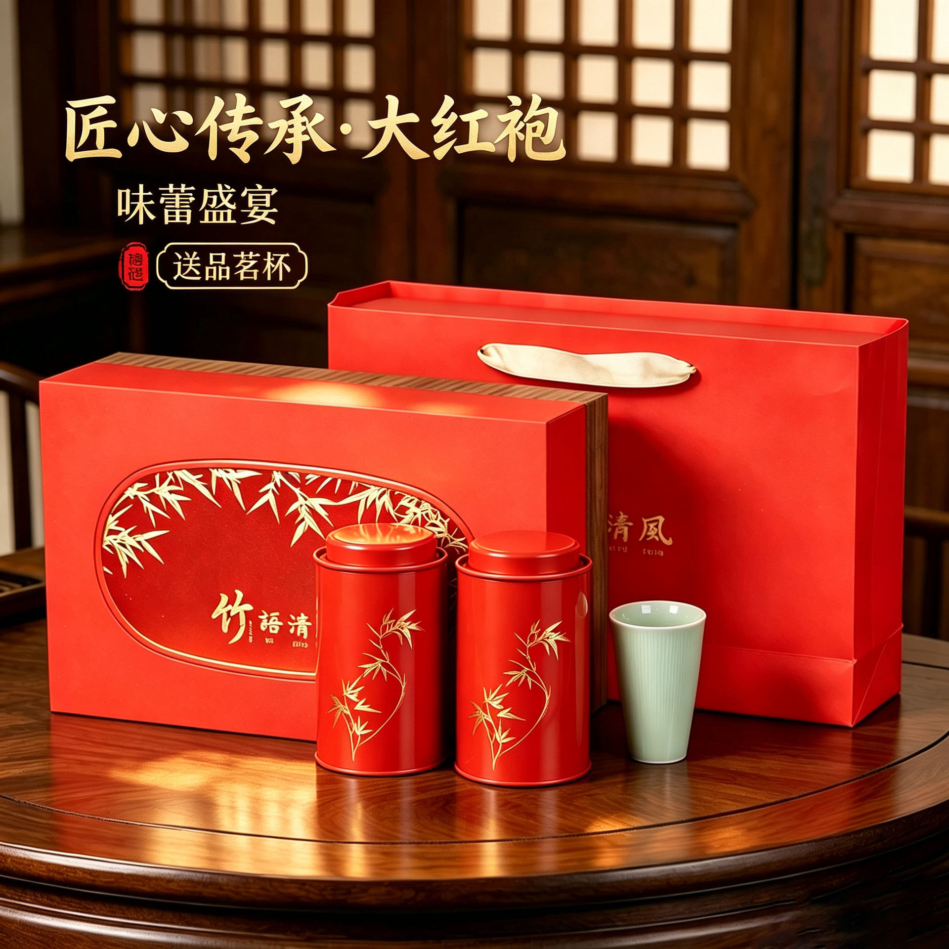 中秋送长辈高端茶叶礼盒团购批发