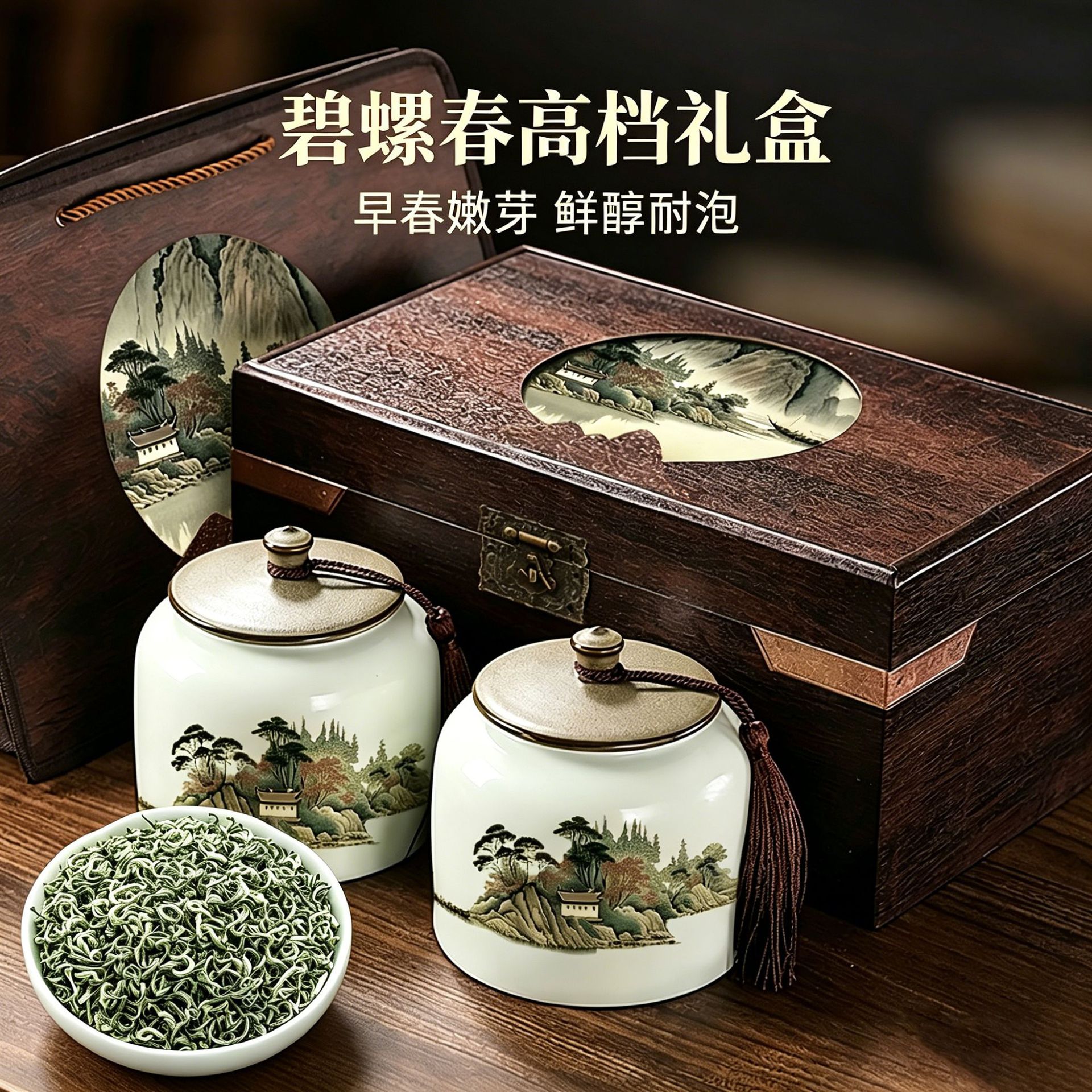 中秋送礼碧螺春茶叶礼盒团购批发