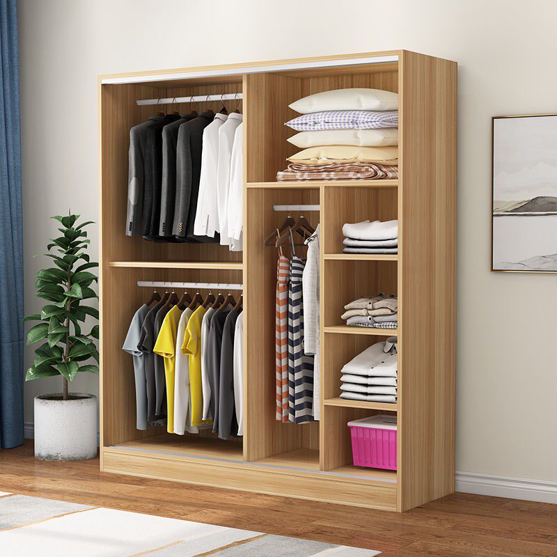 经济型推拉闲鱼旧货市场二手衣柜衣橱特价处理出租房用清仓免运费