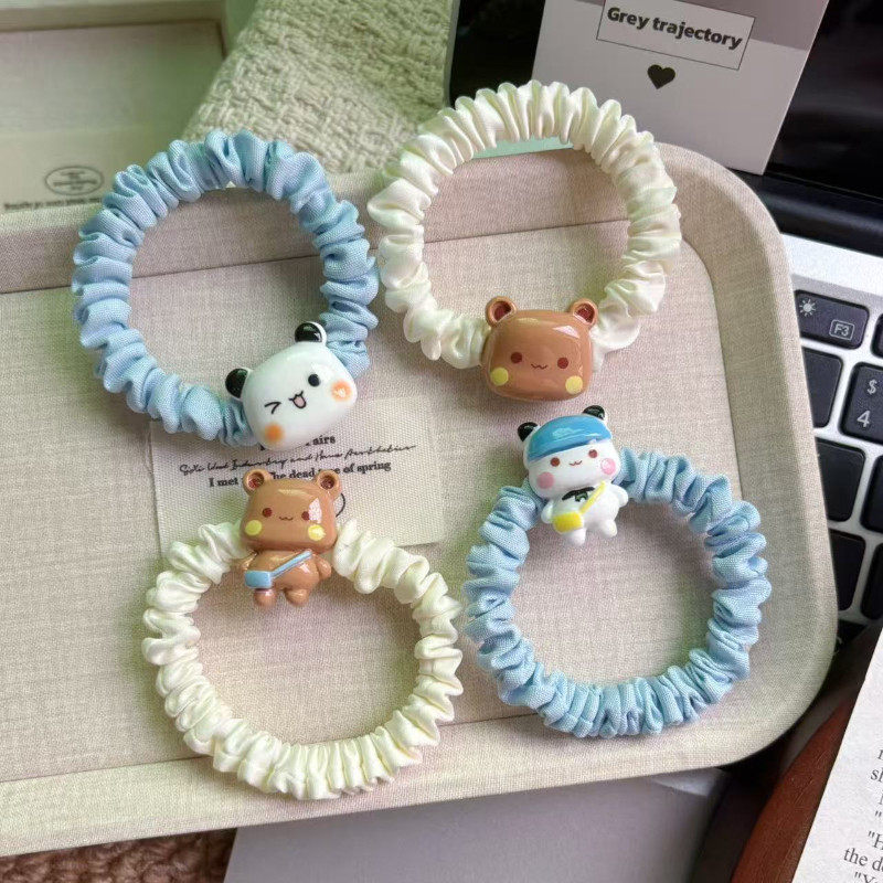 T993可爱一二布布发圈学生卡通发绳闺蜜甜美少女头绳皮筋情侣发饰
