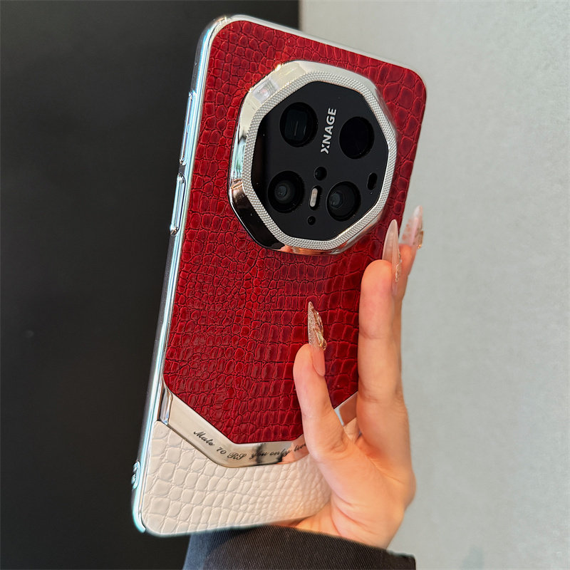 适用华为mate70rs非凡大师手机壳高档奢华真皮鳄鱼纹mate60pro+防摔男女保护套高级感镜头全包rs高端奢侈外壳